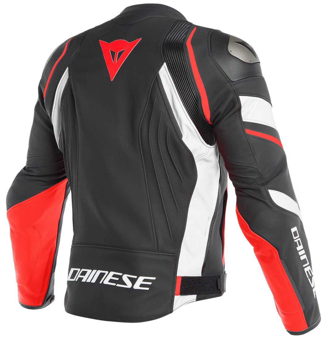 Blouson de moto femme Dainese AVRO 4 noir/blanc/rouge